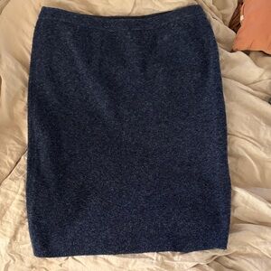 Blue wool skirt by Escada